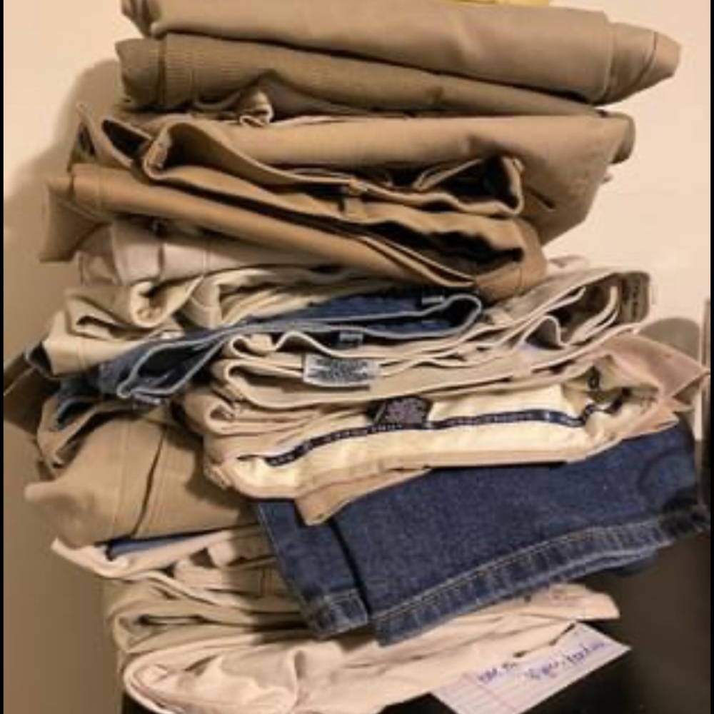 Dress pants jeans and khaki pants